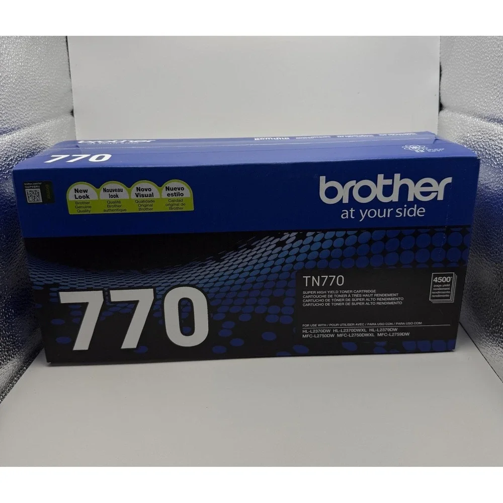 Brother TN770 4,500 Page-Yield Super High-Yield Toner - Black New Sealed